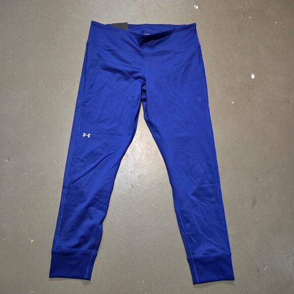 NWT Under Armour‎ High Rise Compression Cold Weather Leggings in Blue Size XL - Picture 1 of 4